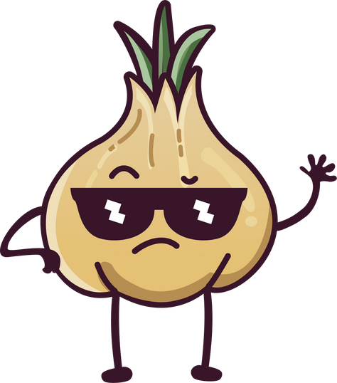 garlic cartoon character
